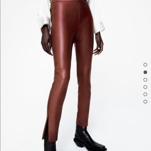 Zara faux leather leggings!